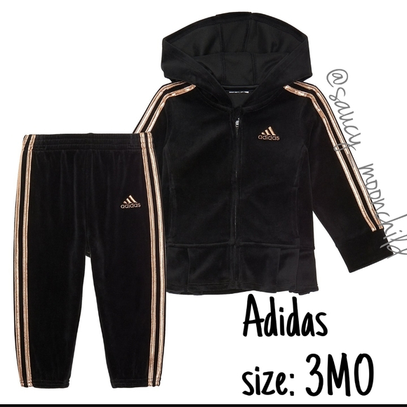 Torpe Sin alterar absceso adidas | Matching Sets | New Adidas 2pc Tracksuit Velour Peplum Rose Gold |  Poshmark